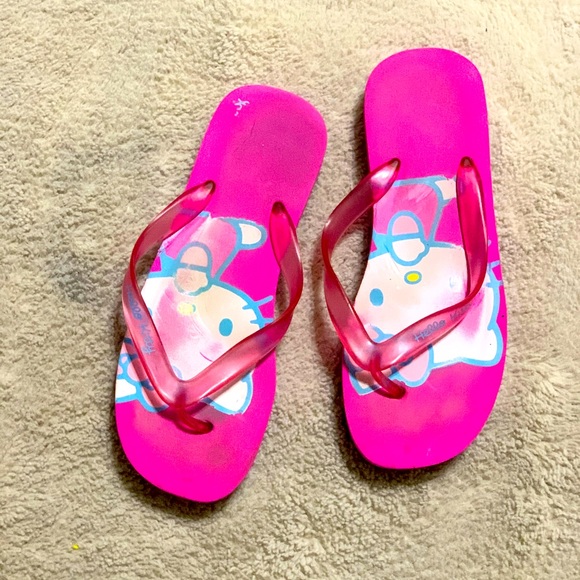 Hello Kitty used Flip Flops Size 10 - Picture 6 of 10